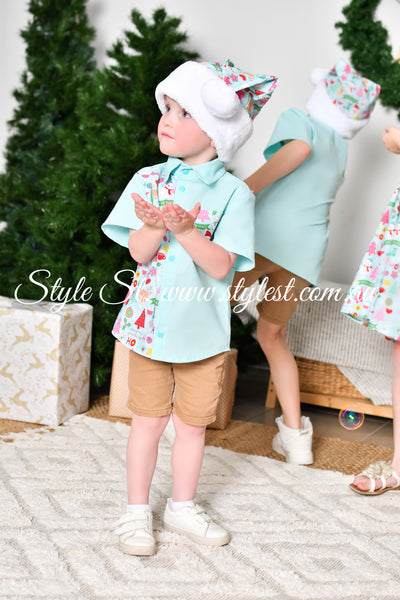 "Candy Christmas" Children's Dress Shirt