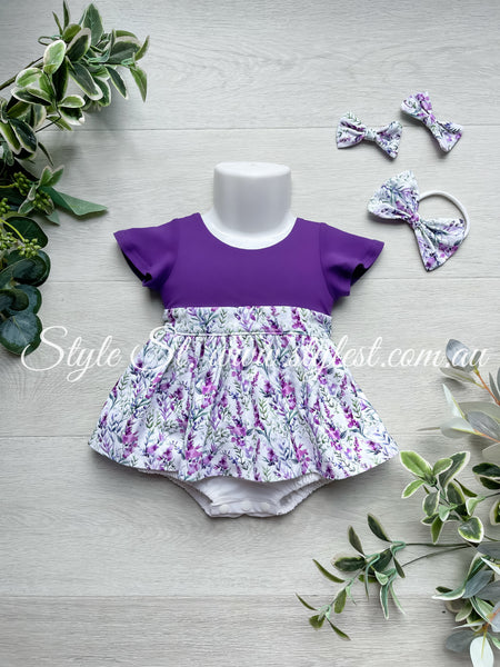 "Royal Blossom" Dress Romper