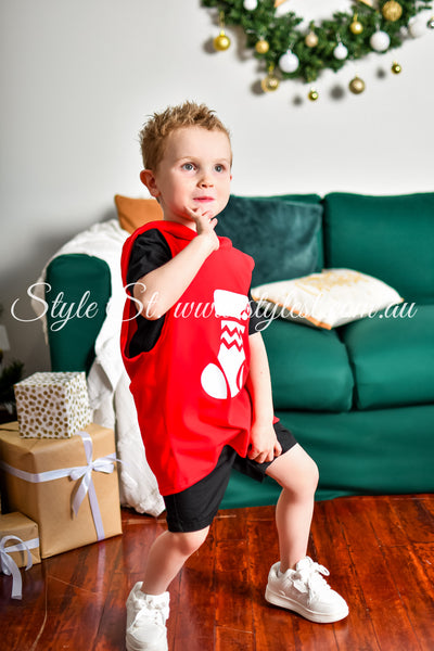 "Jingle Joy” Children's Singlet Hoodie