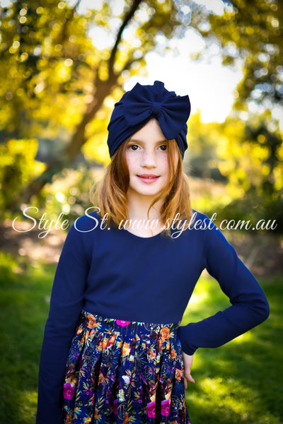 "Winter Moonlight" Long Sleeved Children's Dress