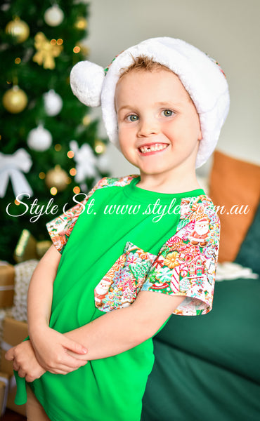 "Santa's Sweets" Children's Raglan Tee