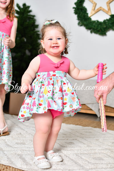 "Candy Christmas" Dress Romper