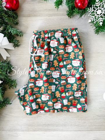 "Jolly Gingerbread" Men's Casual Shorts