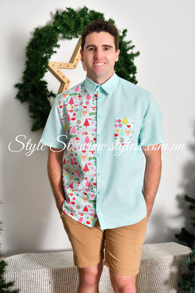 "Candy Christmas" Men's Dress Shirt