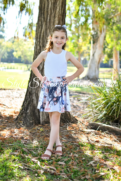 "Blush Bloom" Children's Skorts