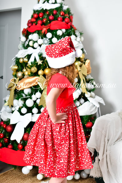 "Red Rudolph” Children's Dress