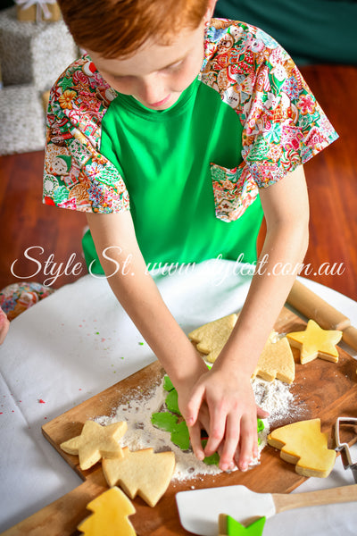 "Santa's Sweets" Children's Raglan Tee