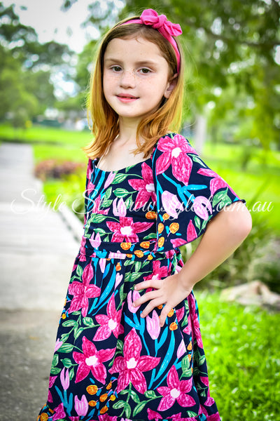 "Leilani Blossom” Children's Babydoll Dress