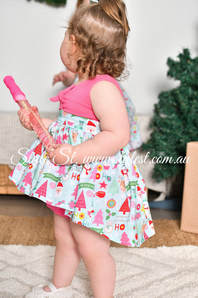 "Candy Christmas" Dress Romper