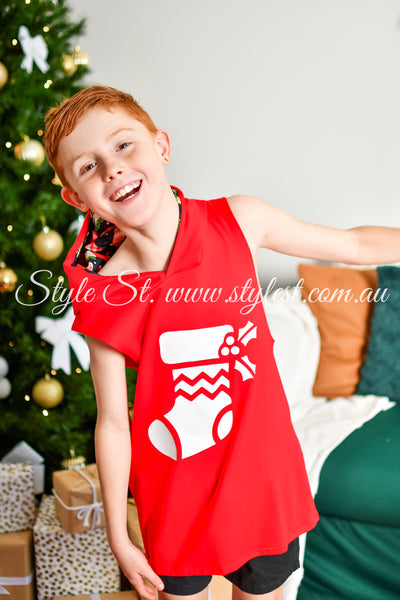 "Jingle Joy” Children's Singlet Hoodie