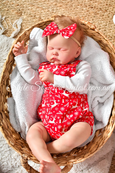 "Red Rudolph” Baby Romper