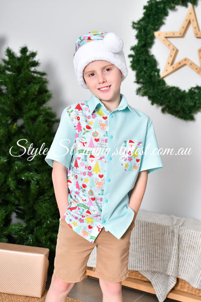 "Candy Christmas" Children's Dress Shirt