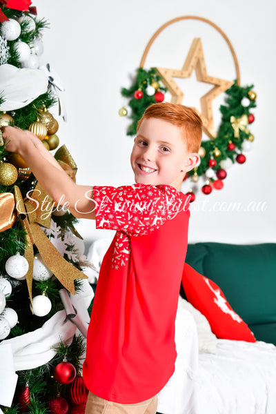 "Red Rudolph” Children's Raglan Tee