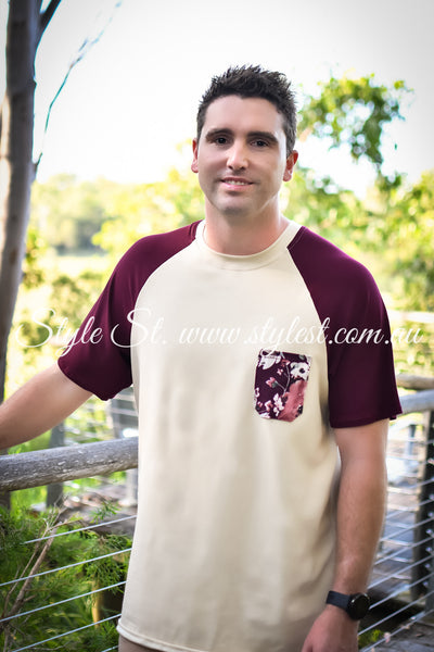 "Fine Wine 2.0" Men's Raglan Tee