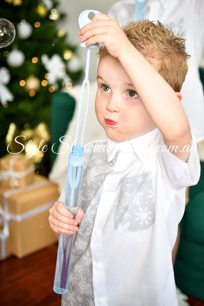 "Silver Snow" Children's Dress Shirt