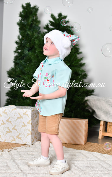 "Candy Christmas" Children's Dress Shirt