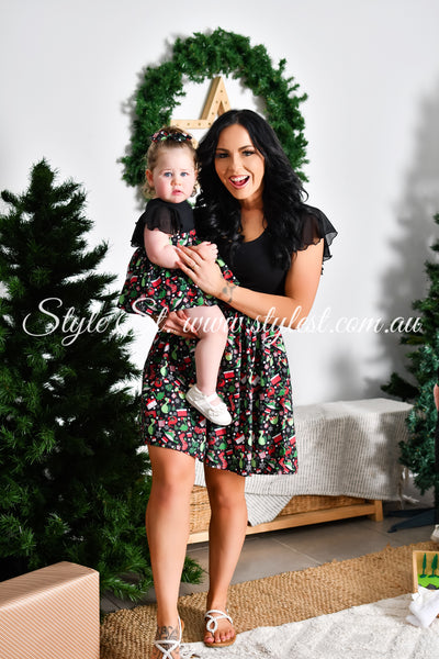 "Santa-Saurus" Ladies Dress