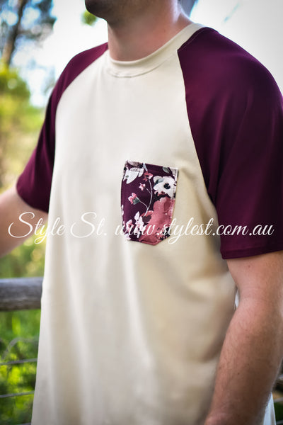 "Fine Wine 2.0" Men's Raglan Tee