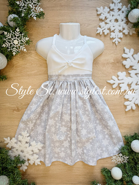 "Silver Snow” Children's Dress