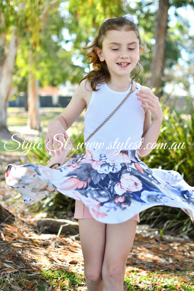 "Blush Bloom" Children's Skorts