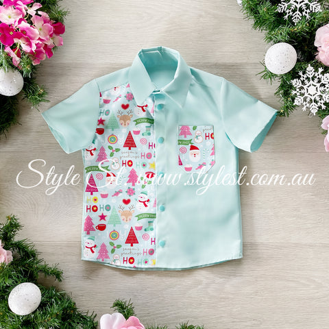 "Candy Christmas" Children's Dress Shirt