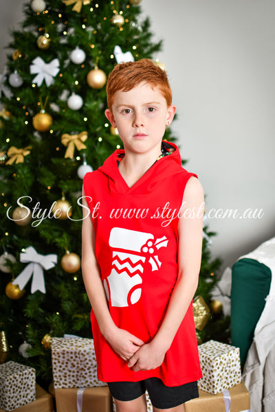 "Jingle Joy” Children's Singlet Hoodie