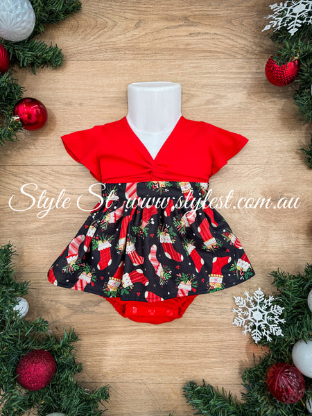 "Jingle Joy" Dress Romper