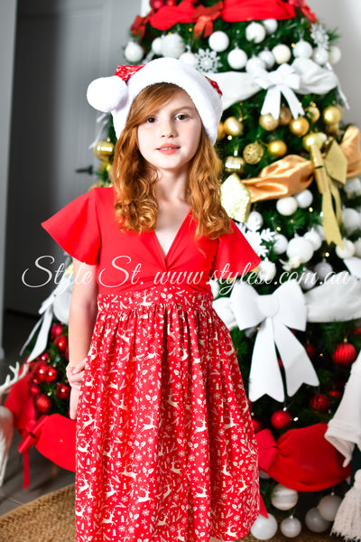 "Red Rudolph” Children's Dress