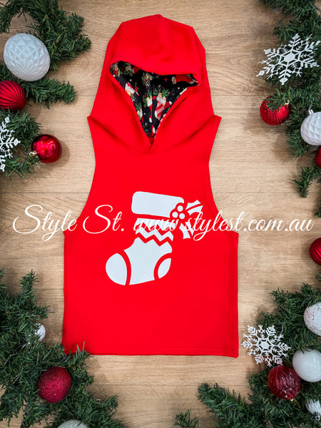 "Jingle Joy” Children's Singlet Hoodie