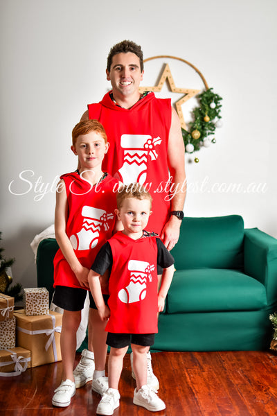 "Jingle Joy” Men's Singlet Hoodie