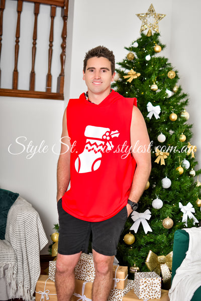 "Jingle Joy” Men's Singlet Hoodie