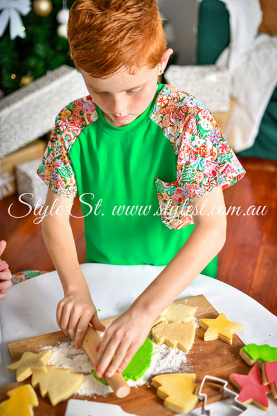 "Santa's Sweets" Children's Raglan Tee