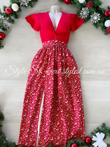 "Red Rudolph” Ladies Dress