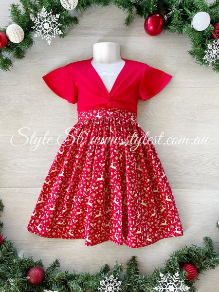 "Red Rudolph” Children's Dress