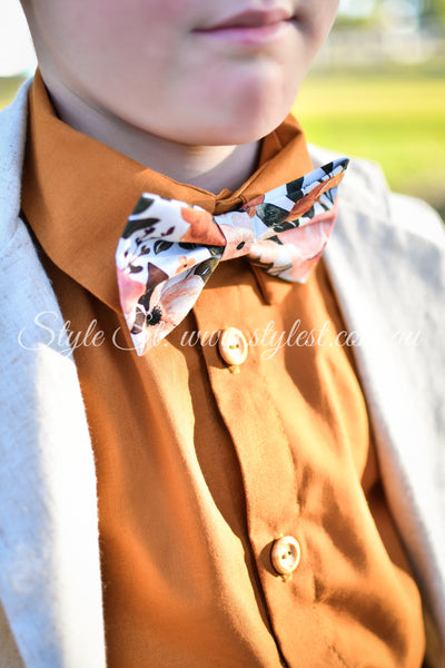 "Marigold Meadows" Adjustable Bow Tie