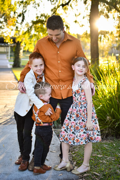 "Marigold Meadows" Men's  Long Sleeved Dress Shirt