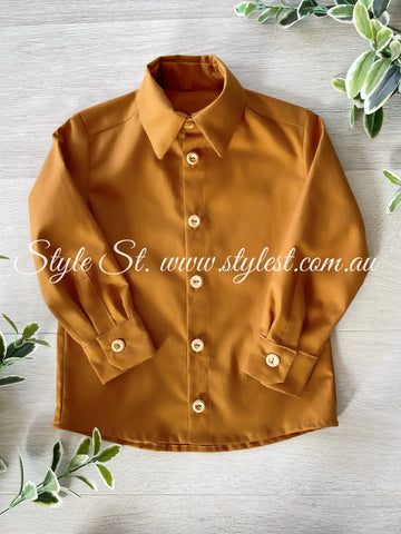 "Marigold Meadows" Long Sleeved Dress Shirt