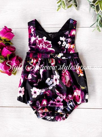 “Regal Garden" Bubble Romper