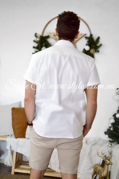 "PREORDER "Dear Santa" Men's Dress Shirt