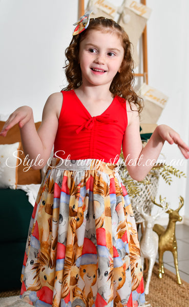 PREORDER "Koala Kringle" Children's Dress