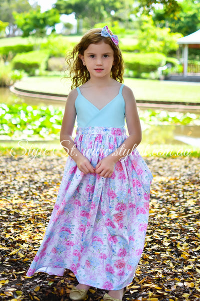 "Blue Butterfly" Children's Dress