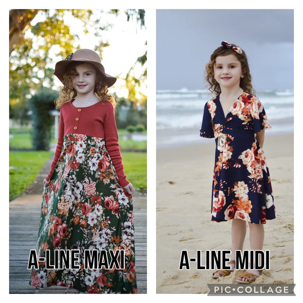 "Winter Fire" Children's Dress