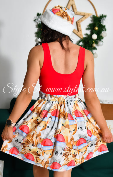 PREORDER "Koala Kringle" Ladies Dress