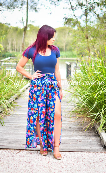 "Blue Iris" Ladies Wrap Pants