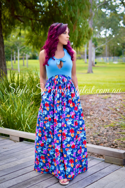 "Blue Iris" Ladies Dress