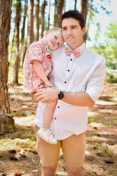 “Dusty Daisy" Dress Shirt & Bow Tie