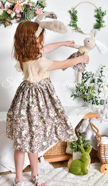 "Bunny Blossom" Children's Dress