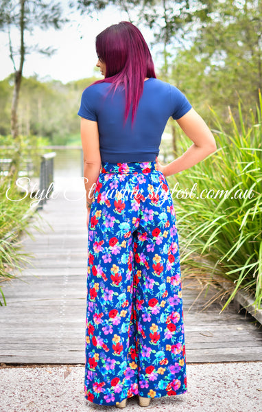 "Blue Iris" Ladies Wrap Pants