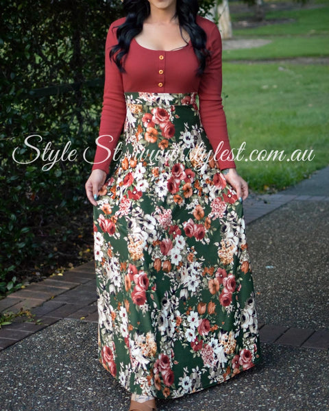 "Winter Fire" Ladies Dress