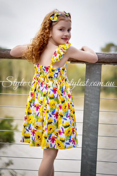 “Sunflower Meadows” Children's Dress